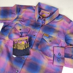 NWT Women's Medium Dixxon “DESERT MORNINGS” WOMEN’S Flannel Shirt